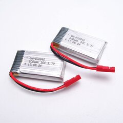 2 штуки JXD 509G-22 3.7V 600mAh Li-po аккумулятор с JST штекером для JXD 509G RC Quadcopter цена и информация | Smart устройства и аксессуары | 220.lv