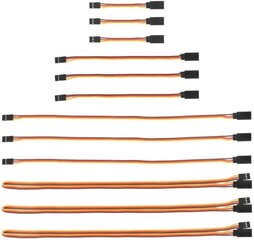 Удлинительный кабель 3 Pin 26AWG Male to Female Futaba JR / кабель для самолетов с дистанционным управлением 3 шт. x см, 7, 15, 30, 60, 12 шт. JR Servo  цена и информация | Smart устройства и аксессуары | 220.lv