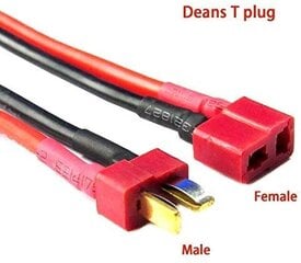 Разъемы для Tamiya зарядки адаптер кабель для RC автомобилей и Lipo батареи Deans T  цена и информация | Smart устройства и аксессуары | 220.lv
