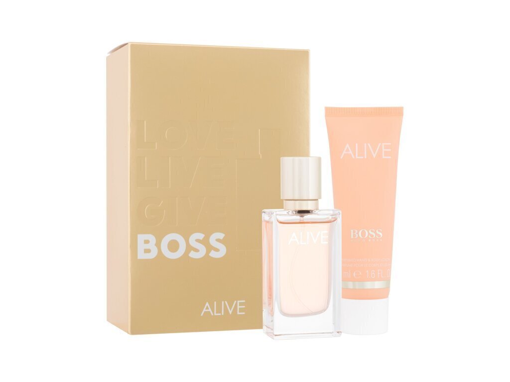 Komplekts Hugo Boss Alive sievietēm: parfimērijas ūdens EDP, 30 ml + ķermeņa losjons, 50 ml cena un informācija | Sieviešu smaržas | 220.lv