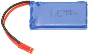 1 gabals uzlādējams Lipo akumulators (3.7V 730mAh) priekš Wltoys V636 V686 V686G V686K JJRC V686 Quadricopter Drone цена и информация | Smart устройства и аксессуары | 220.lv