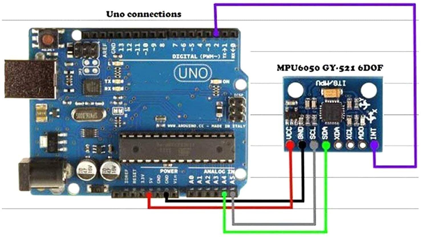 1 gabals Modulis GY-521 MPU-6050 3 asu žiroskops un akselerometrs Arduino ierīcēm cena un informācija | Smart ierīces un piederumi | 220.lv