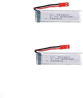 2 gabali 3.7V 600mAh uzlādējams lipo akumulators RC kvadrikopteru droniem UDI U817 U817C U817A U818A WLtoys V959 V969 V979 V979 V989 RC cena un informācija | Smart ierīces un piederumi | 220.lv