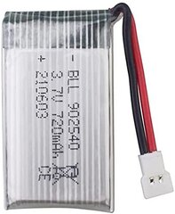 1 gab. uzlādējams lipo akumulators (3.7v, 720mAh Lipo) Rc kvadrikoptera droniem Syma X5 X5C X5SC X5SW, Cheerson CX-30W, Skytech M68, Wltoys F949 cena un informācija | Smart ierīces un piederumi | 220.lv