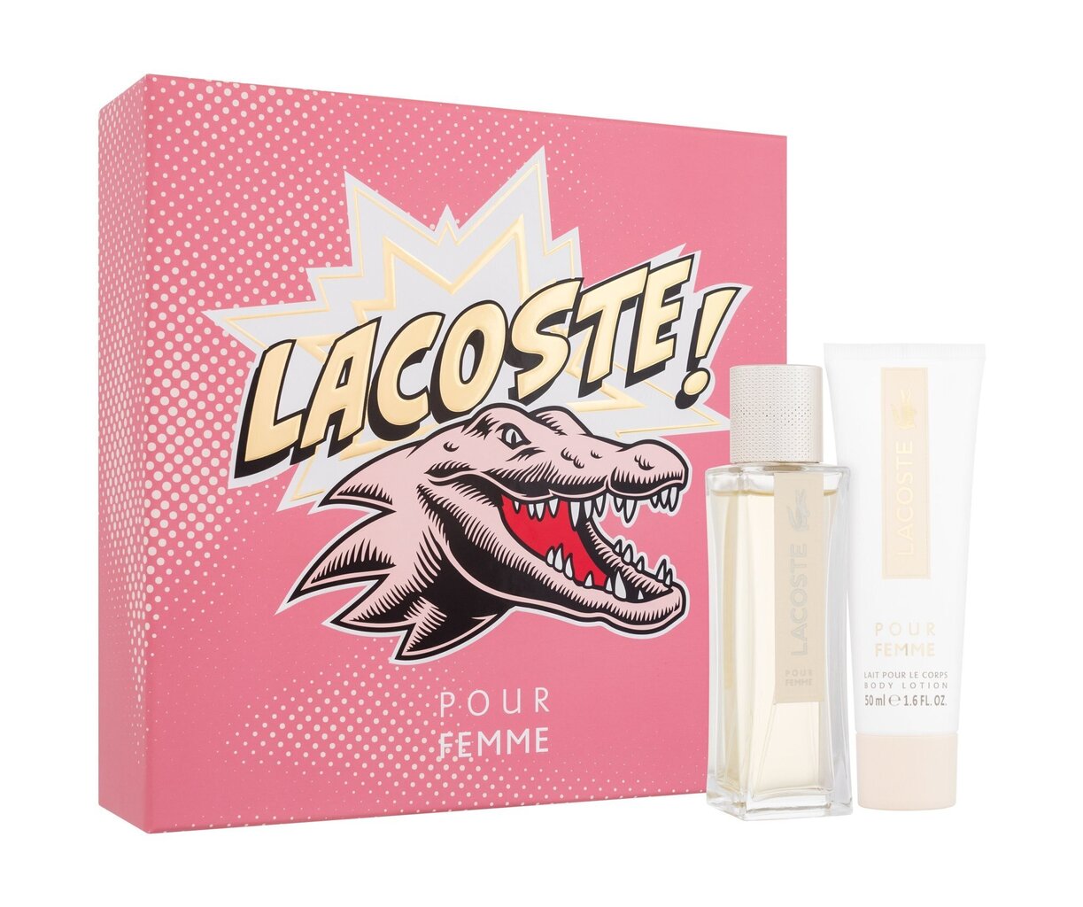 Komplekts Lacoste Pour Femme sievietēm: parfimērijas ūdens EDP, 50 ml + ķermeņa losjons, 50 ml цена и информация | Sieviešu smaržas | 220.lv