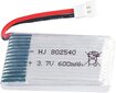 3 gabali uzlādējams lipo akumulators 3.7v, 600 mAh Rc kvadrikoptera drons Syma X5 X5C X5SC X5SW, Cheerson CX-30W, Skytech M68, Wltoys F949 cena un informācija | Smart ierīces un piederumi | 220.lv