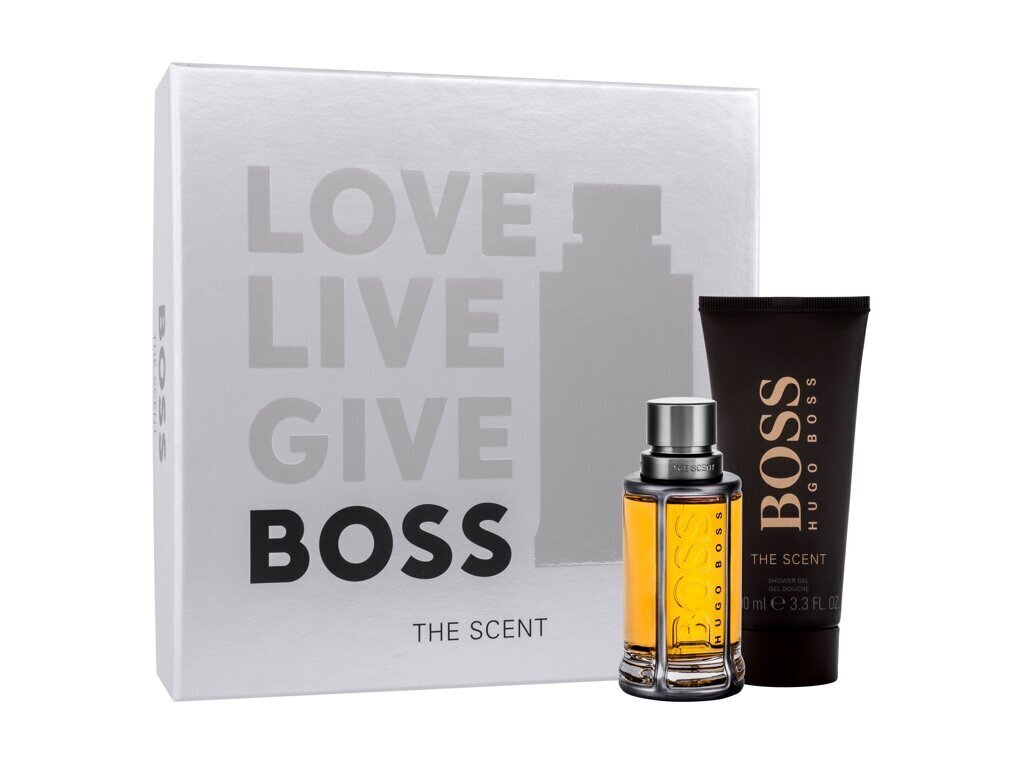 Komplekts Hugo Boss Boss The Scent vīriešiem: tualetes ūdens EDT, 50 ml + dušas želeja, 100 ml cena un informācija | Vīriešu smaržas | 220.lv