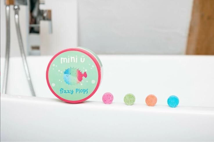 Mini U Fizzy Plops vannas tabletes 4 krāsās 40x3g cena un informācija | Bērnu kosmētika, līdzekļi jaunajām māmiņām | 220.lv