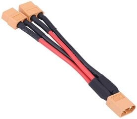 XT60 штекерный разъем кабеля-адаптера для параллельного разъема батареи 14Awg кабель для Rc Lipo (1 женский на 2 мужских), 1 шт. цена и информация | Smart устройства и аксессуары | 220.lv