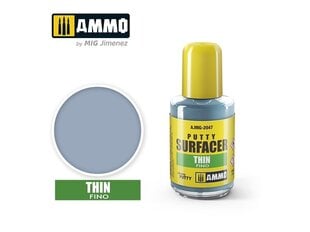 AMMO MIG - Putty Surfacer – Thin( Špakteles tievs), 30 ml, 2047 cena un informācija | Grunts, špaktelis  | 220.lv