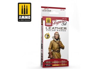 AMMO MIG - Akrila krāsu komplekts LEATHER FIGURES SET, 7036 цена и информация | Принадлежности для рисования, лепки | 220.lv