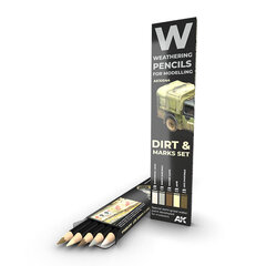 AK Interactive - Weathering Pencils DIRT & MARKS Set (набор карандашей), AK10044 цена и информация | Принадлежности для рисования, лепки | 220.lv