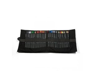 AK Interactive - WEATHERING PENCILS FULL RANGE CLOTH CASE 37 Watercolor Pencils (Komplektā 37 zīmuļi), AK10048 cena un informācija | Modelēšanas un zīmēšanas piederumi | 220.lv