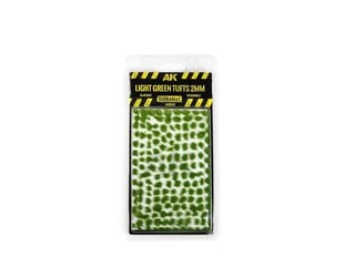 AK Interactive - LIGHT GREEN TUFTS 2MM, AK8243 cena un informācija | Modelēšanas un zīmēšanas piederumi | 220.lv