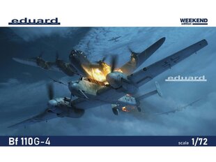 Eduard - Messerschmitt Bf 110G-4 Weekend Edition, 1/72, 7465 цена и информация | Конструкторы и кубики | 220.lv