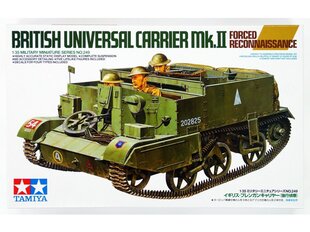 Сборная пластиковая модель Tamiya - British Universal Carrier Mk.II Forced Reconnaissance, 1/35, 35249 цена и информация | Конструкторы и кубики | 220.lv