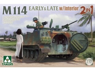 Takom - M114 early & late type w/ interior, 1/35, 2154 cena un informācija | Konstruktori | 220.lv