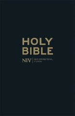 NIV Thinline Black Leather Bible cena un informācija | Garīgā literatūra | 220.lv