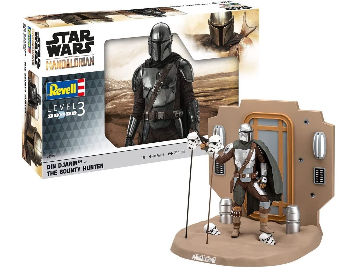 Revell - The Mandalorian: The Bounty Hunter, 1/9, 06784 cena un informācija | Konstruktori | 220.lv