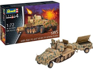 Revell - sWs mit Flak-Aufbau als Sfl. Mit 3,7 cm Flak 43, 1/72, 03293 цена и информация | Конструкторы и кубики | 220.lv