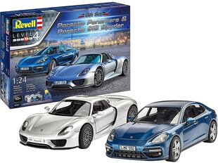 Подарочный набор Revell - Porsche Panamera & Porsche 918 Spyder, 1/24, 05681 цена и информация | Kонструкторы | 220.lv