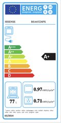 Daudzfunkciju krāsns Hisense BSA65226PX 77 L 3500 W Pelēks cena un informācija | Cepeškrāsnis | 220.lv