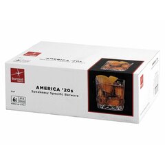 Glāžu komplekts Bormioli Rocco America'20s 6 gb. Stikls (370 ml) цена и информация | Стаканы, фужеры, кувшины | 220.lv