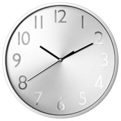 Sienas pulkstenis Atmosphera Sudrabains polipropilēns (Ø 30 cm) цена и информация | Часы | 220.lv