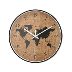Sienas pulkstenis Quid Pasaules Karte Plastmasa (30 cm) cena un informācija | Pulksteņi | 220.lv