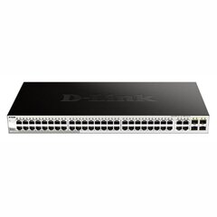 Сетевой коммутатор D-Link DGS-1210-48/E Управляемый L2 Черный цена и информация | Коммутаторы (Switch) | 220.lv