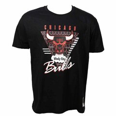 Футболка с коротким рукавом мужская Mitchell & Ness Chicago Bulls Чёрный цена и информация | Мужские футболки | 220.lv