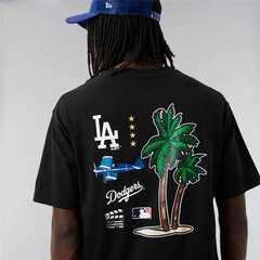 Футболка с коротким рукавом мужская New Era Los Angeles Dodgers MLB City Graphic Oversized Чёрный цена и информация | Мужские футболки | 220.lv