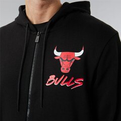 Vīriešu Sporta Jaka New Era Chicago Bulls Melns cena un informācija | Vīriešu jakas | 220.lv