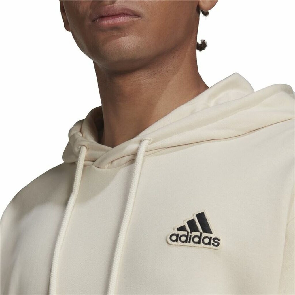 Vīriešu Sporta Krekls ar Kapuci Adidas Essentials Feelcomfy Bēšs S6467191 цена и информация | Vīriešu jakas | 220.lv