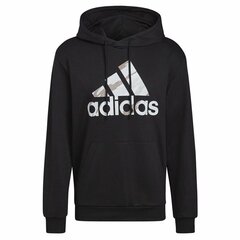 Vīriešu Sporta Krekls ar Kapuci Adidas Essentials French Terry Melns S6467238 cena un informācija | Vīriešu jakas | 220.lv