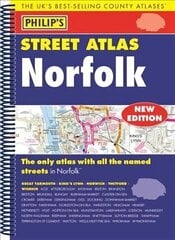 Philip's Street Atlas Norfolk cena un informācija | Ceļojumu apraksti, ceļveži | 220.lv