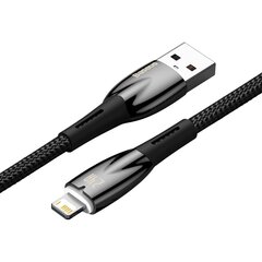 Baseus Glimmer Series, ātra uzlāde USB-C - Lightning 480Mb/s 2.4A 2m melns cena un informācija | Savienotājkabeļi | 220.lv