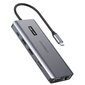 Choetech HUB-M26, USB-C to USB-C / USB-A / HDMI / VGA / AUX / SD / TF gray cena un informācija | Adapteri un USB centrmezgli | 220.lv