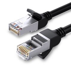 Ugreen NW101 50187, Ethernet patchcord kabelis RJ45 Cat 6 UTP 1000 Mbps 5 m melns cena un informācija | Kabeļi un vadi | 220.lv