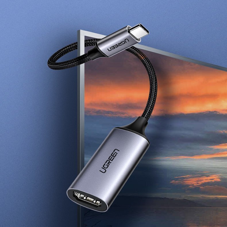 Ugreen 70444, USB Type C to HDMI 2.0 4K@60 Hz Thunderbolt 3 Pārveidotājs piemērots MacBook / PC cena un informācija | Adapteri un USB centrmezgli | 220.lv