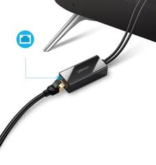 Ugreen 30985, ārējais tīkla adapteris USB 100Mbps piemērots Chromecast ar 1 m kabeli, melns цена и информация | Адаптеры и USB разветвители | 220.lv