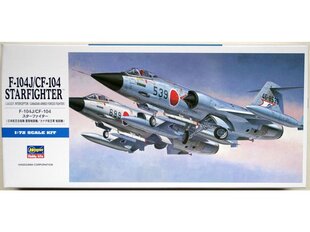 Hasegawa - F-104J/CF-104 Starfighter (J.A.S.D.F. Interceptor/Canadian Armed Forces Fighter), 1/72, 00446 cena un informācija | Konstruktori | 220.lv