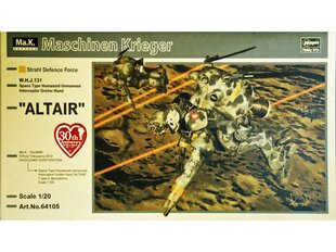 Hasegawa - Altair W.H.J.131 Space Type Humanoid Unmanned Interceptor GroBer Hund, 1/20, 64105 цена и информация | Kонструкторы | 220.lv