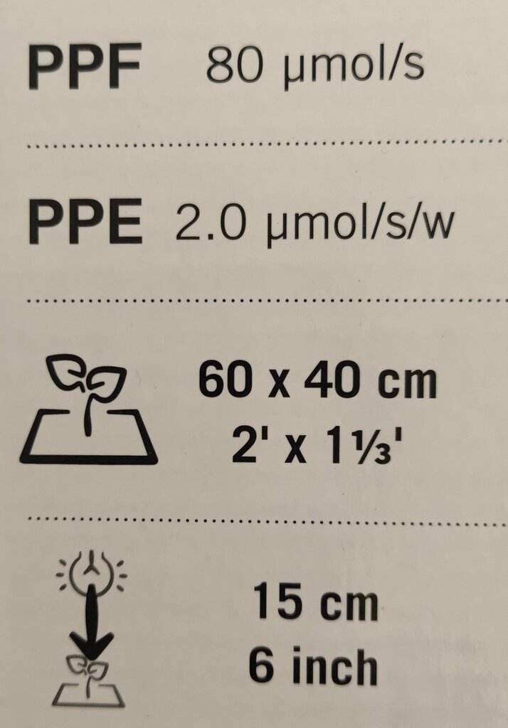 Cosmorrow TNOLED cena un informācija | Diedzēšanas trauki, augu lampas | 220.lv