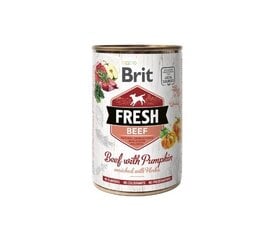 Консервы для собак Brit Fresh Beef with Pumpkin, 400 г цена и информация | Консервы для собак | 220.lv