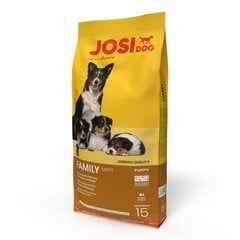 JosiDog для щенков и кормящих кошек Family, 15 кг цена и информация | Сухой корм для собак | 220.lv