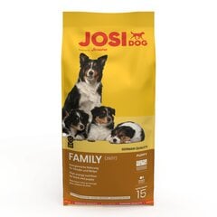 JosiDog для щенков и кормящих кошек Family, 15 кг цена и информация | Сухой корм для собак | 220.lv