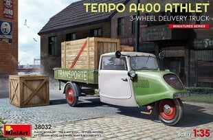 Līmējams modelis MiniArt 38032 Tempo A400 Athlet 3-Wheel Delivery Truck 1/35 цена и информация | Склеиваемые модели | 220.lv