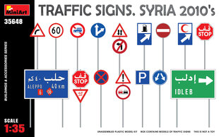 Līmējams modelis MiniArt 35648 Traffic Signs. Syria 2010's 1/35 цена и информация | Склеиваемые модели | 220.lv