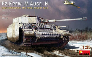 Līmējams modelis MiniArt 35337 Pz.Kpfw.IV Ausf. H Nibelungenwerk. Mid Prod. (August 1943) 1/35 cena un informācija | Līmējamie modeļi | 220.lv